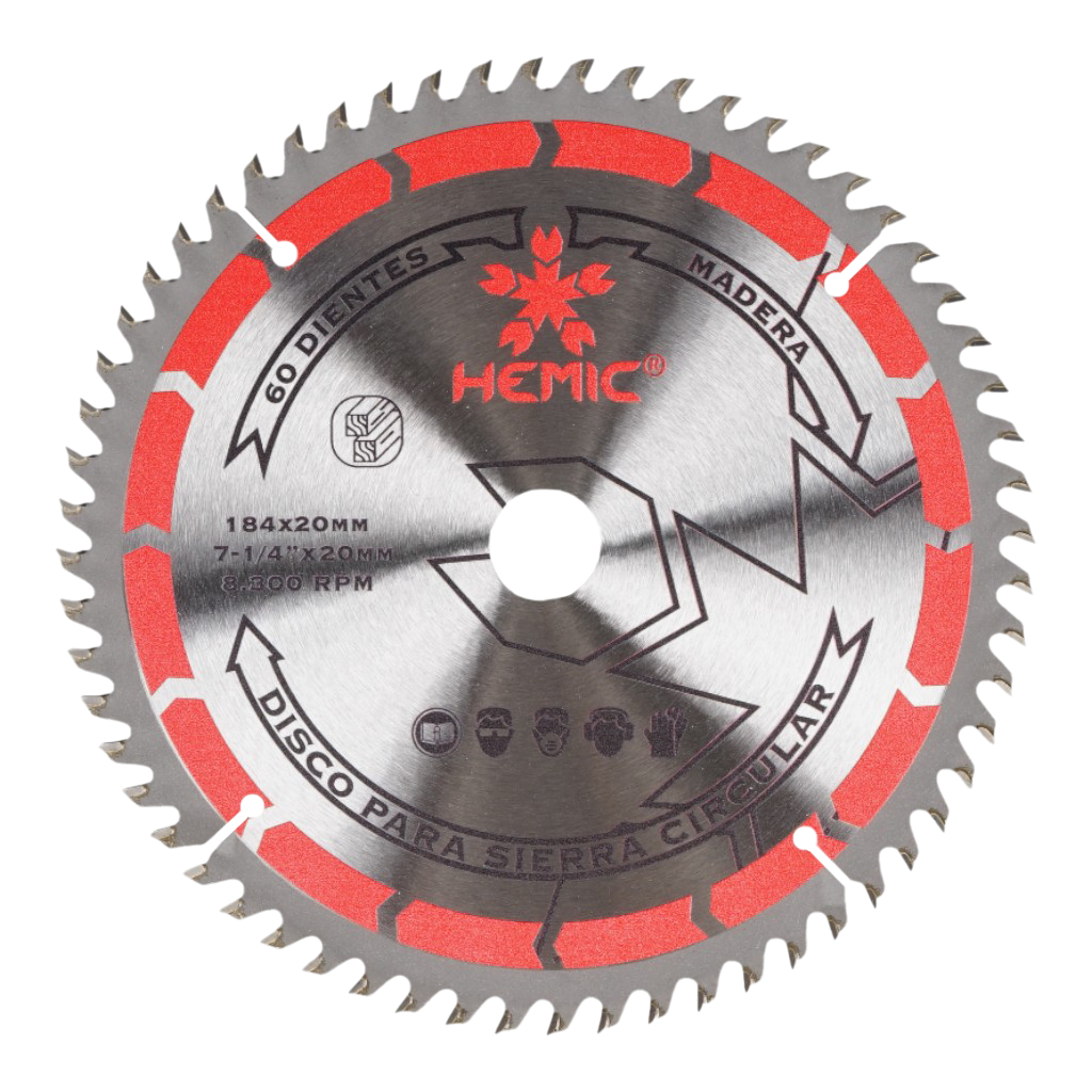 [880916184] Disco de Sierra TCT Hemic 184mm 16 dientes