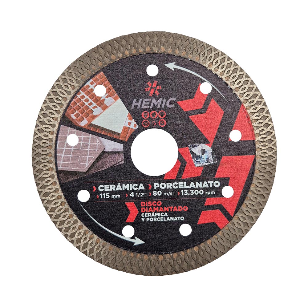 [880005115] Disco Diamantado HEMIC Porcelanato 115mm