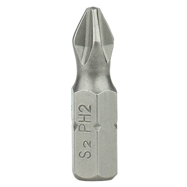 Inserto PHILLIPS PH 1  largo 100mm - Toma Hexagonal 1/4