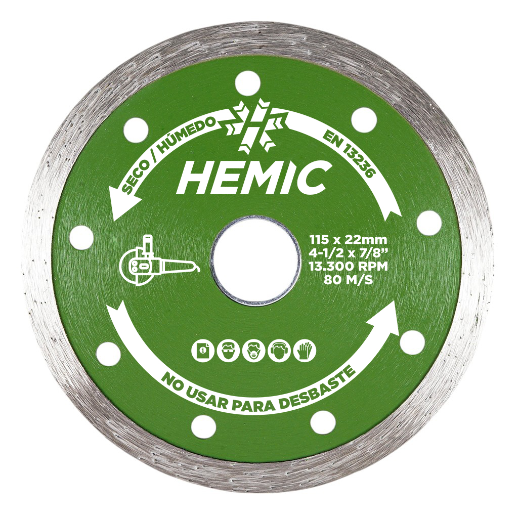 [8801230] Disco Diamantado Borde Continuo Hemic 230mm