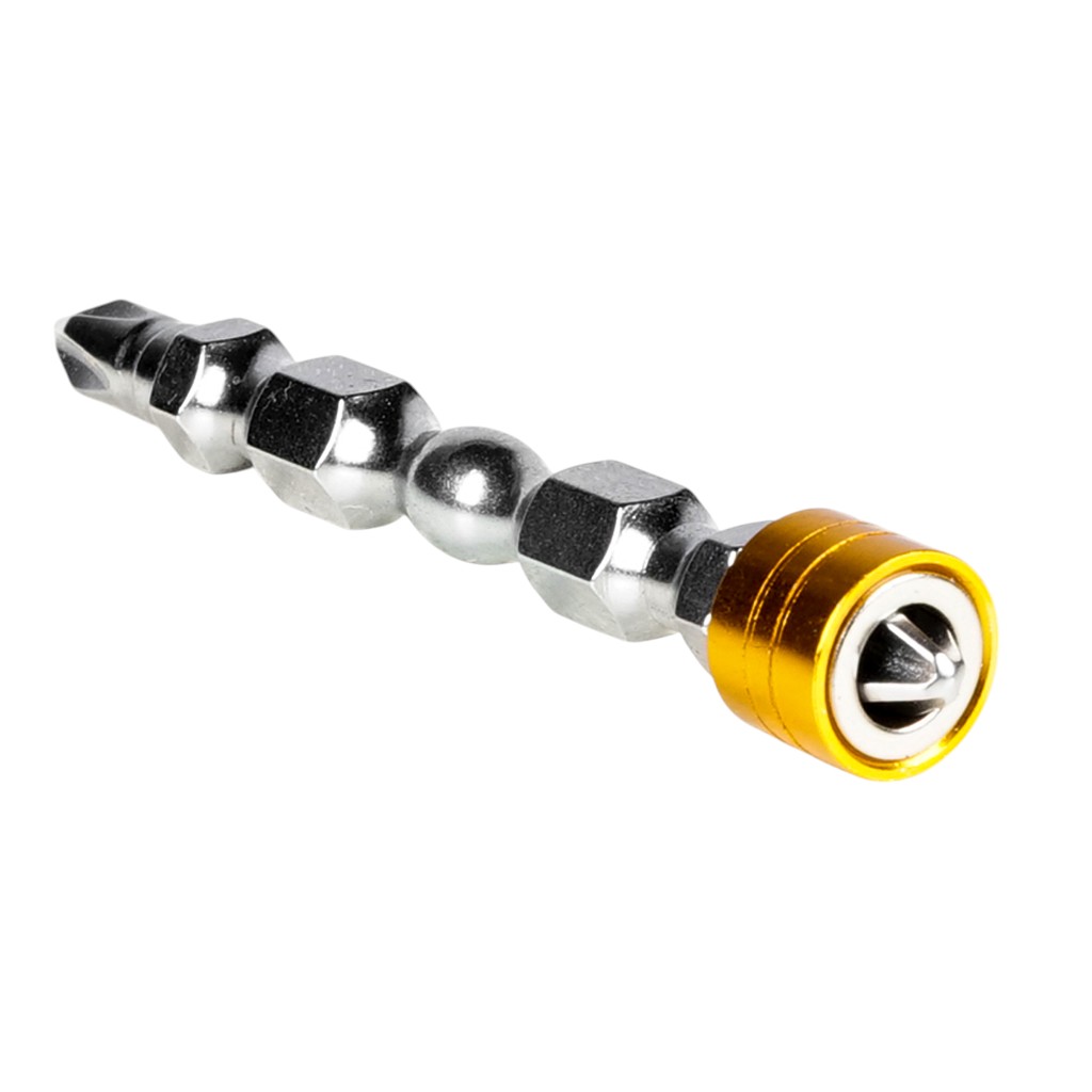[8833PH265] HEMIC Punta Doble Phillips PH2 Imán Premium 65mm Toma Hex 1/4
